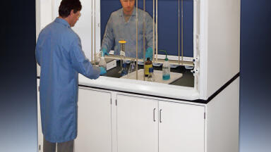 Dual Entry Fume Hoods Feature Double Side Access