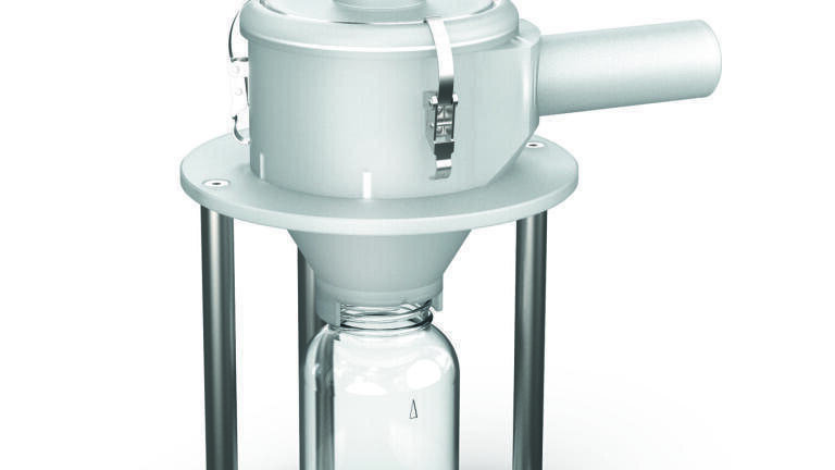 The Fritsch small volume Cyclone separator.