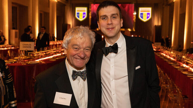 Pontus with Sir Paul Nurse Chief Executive and Director of the Francis Crick Institute