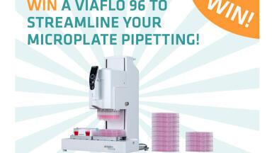 Win a VIAFLO 96 handheld electronic pipette bundle to take microplate pipetting to the next level