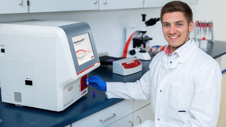 HumaCount 5DCRP – The two-in-one solution: 5-part diff and C-Reactive Protein.