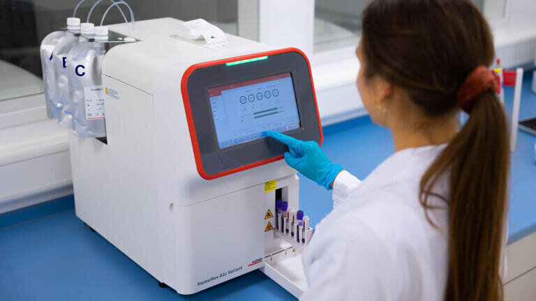 HumaNex A1c Variant – HPLC system for small and medium-scale measurement of glycated hemoglobin HbA1c.