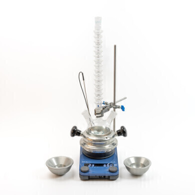 Sustainable Benchtop Synthesis Tool for Batch Reactions from 50 mL to 500 mL