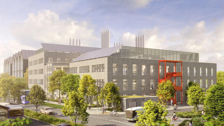 Oxford North's Plot A lab building designed by masterplanners Fletcher Priest Architects.