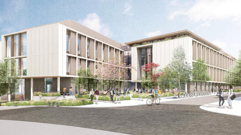 Oxford North’s Plot B lab building designed by WilkinsonEyre.