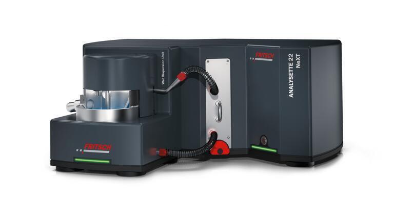 The Laser Particle Sizer ANALYSETTE 22 NeXT with wet dispersion unit.