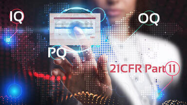 Compliance software and validation services for precision particle sizing