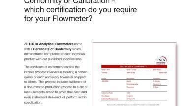 Certification for liquid flowmeters