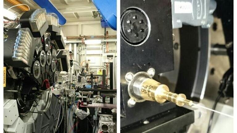 Beamline l11 at Diamond LIght Source (Credit: Diamond)