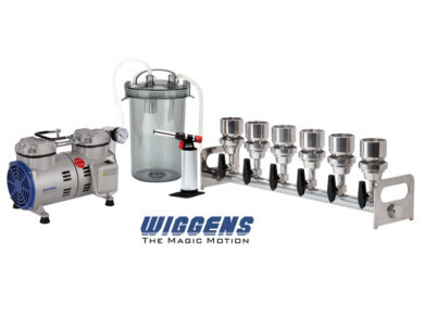 Vacuum filtration systems and piston pumps