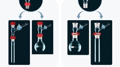 New Schlenk component for experiments in inert atmospheres