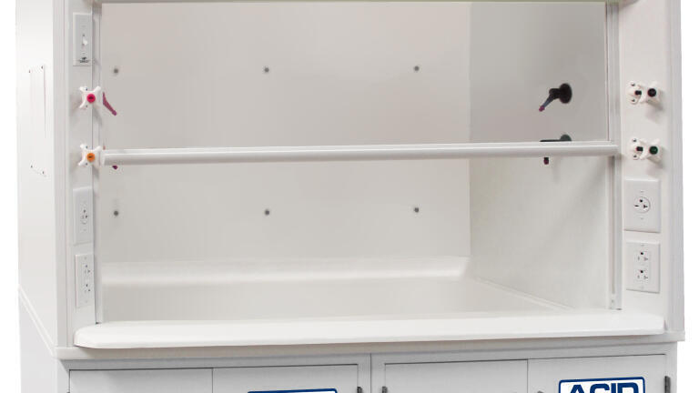 HDPE acid digestion fume hood for highly corrosive procedures