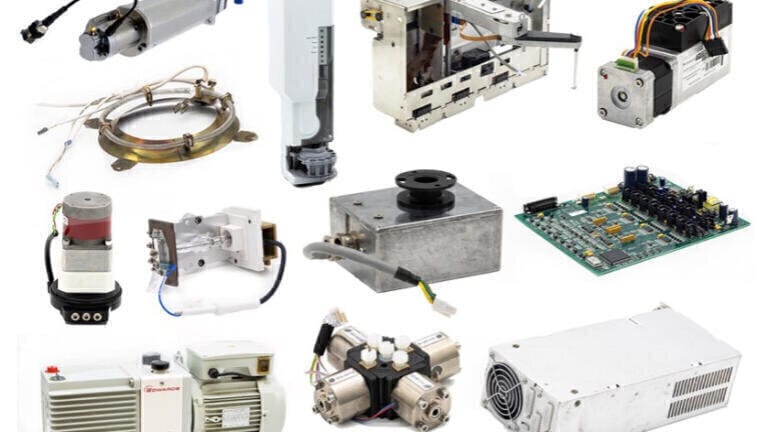 Reconditioned and exchange chromatography parts and instruments for ...