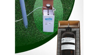 Air sampling bottles for cost-effective soil gas analysis