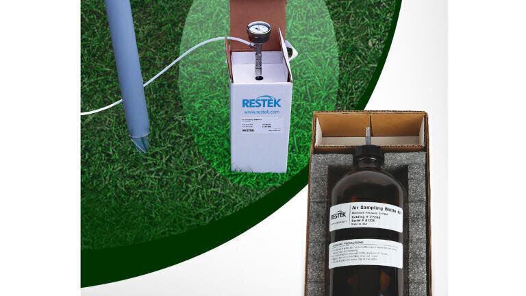 Air sampling bottles for cost-effective soil gas analysis