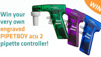 Win a personalised, engraved pipette controller for your lab