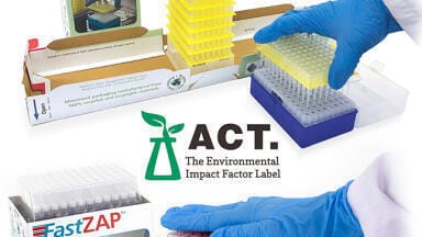 Eco-friendly pipette tips achieve ACT environmental certification