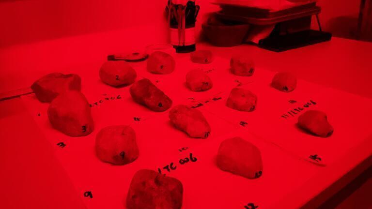 Rocks in the lab (Credit: Coventry University)