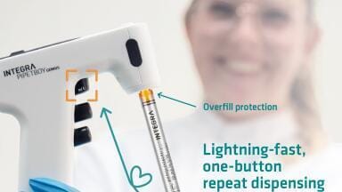 New serological pipet controller with repeat dispense capability