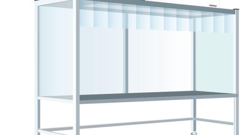 Tailored mini environments for particle-free production