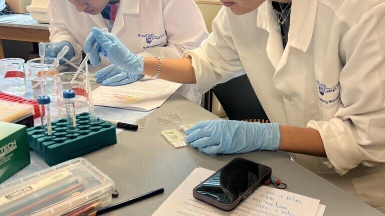 Penn state students exploring the endothelial glycocalyx.