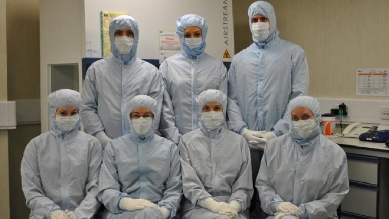 The Cleanroom team from The University of Sheffield which provided the Master Cell Bank for the ‘London Project to Cure Blindness’.