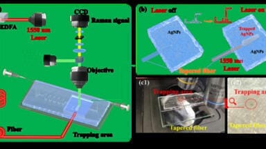 Single-beam optical trap-based surface-enhanced Raman scattering optofluidic molecular fingerprint spectroscopy detection system