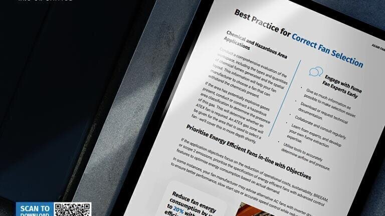 Free whitepaper overview: Fan specifications in fume extraction systems