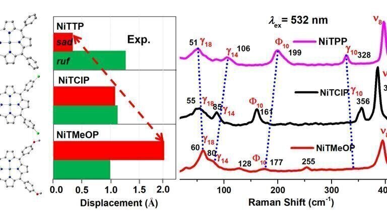 Novel technique in Raman spectroscopy reveals detail in porphyrin molecules and their structural changes