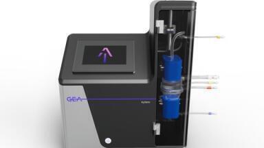 World’s smallest single-use disk stack centrifuge