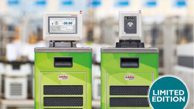 Limited edition green refrigerated circulators for sustainable labs