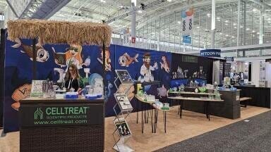 Celltreat Scientific Products - Booth setup, product display, theme