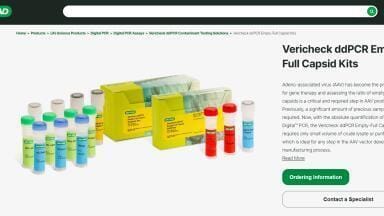 Bio-Rad Laboratories – Vericheck ddPCR™ Empty-Full Capsid Kit