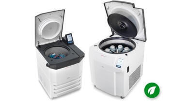 High-performance centrifuges with sustainable cooling