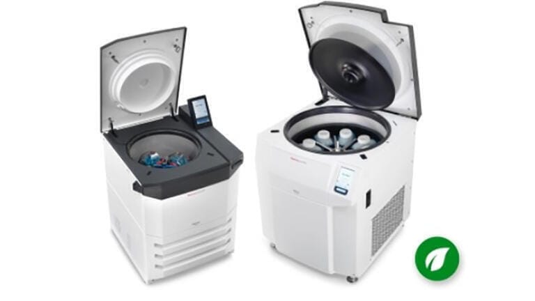 High-performance centrifuges with sustainable cooling