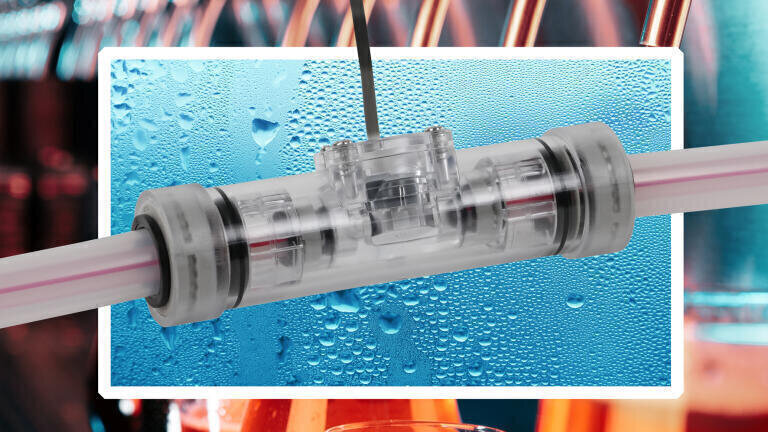 Integrated flowmeter simplifies beer dispense installations