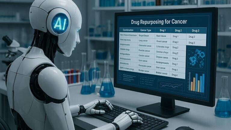 ‘AI scientist’ used to identify non-cancer drug combinations that show promise in treating cancer cells