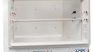 Corrosion-resistant HDPE fume hood