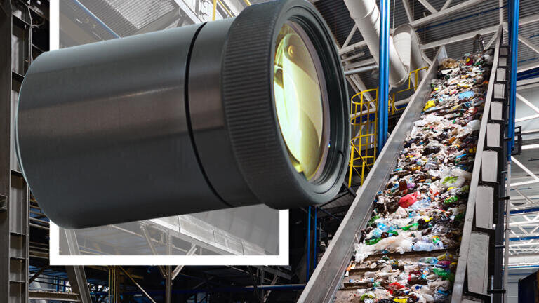 Tailored SWIR lens supports high-accuracy plastics sorting