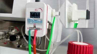 Gas bubble safeguard for HPLC systems