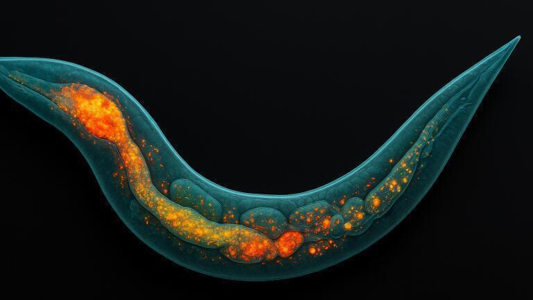 Microfluidics and mass spectrometry maps the distribution of lipids in C. elegans with high precision