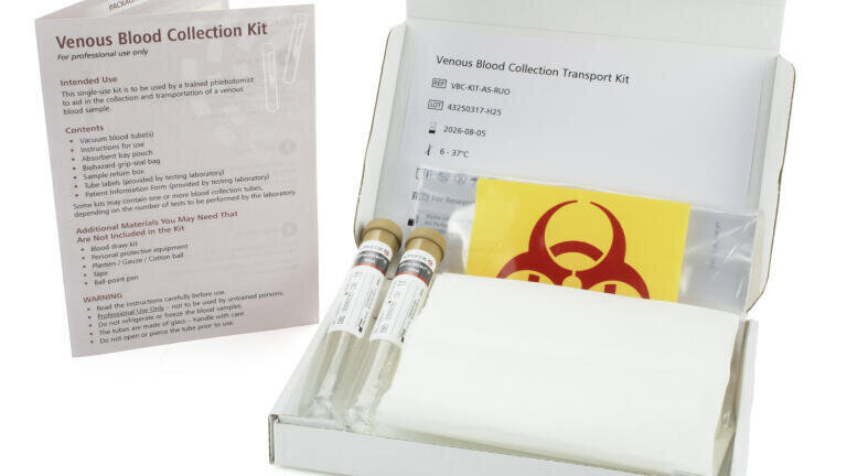 Introducing the venous blood collection transport kit