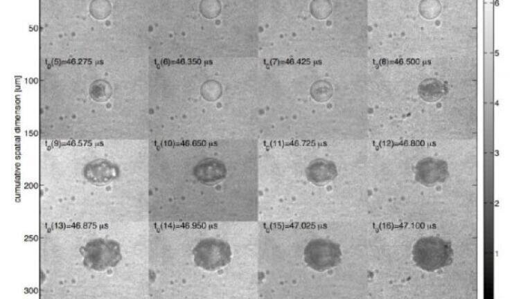 Ultra-fast imaging captures nanosecond droplet dynamics