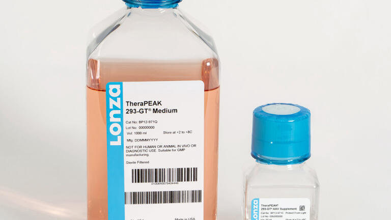 TheraPEAK 293-GT media system for suspension HEK203 cell lines.