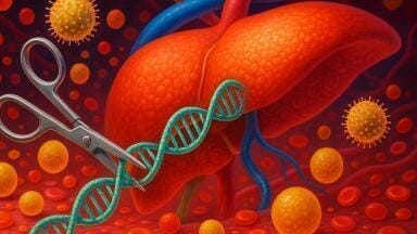 One-time CRISPR gene editing therapy targeting ANGPTL3 halves cholesterol and triglycerides in first human trial