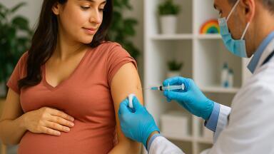COVID-19 vaccines received during pregnancy has been linked to lower risk of severe illness and premature births