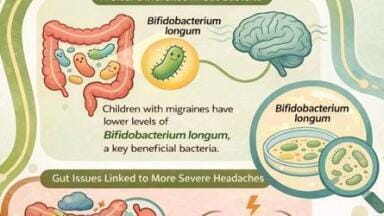 Gut health may ease childhood migraines