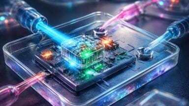 Miniaturised microoptical chip enables continuous fluorescence monitoring of living microtissues