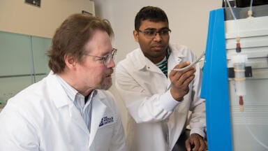 Dual-action cancer drug concentrates therapy in tumours