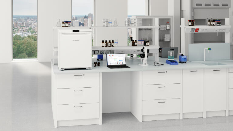 Liebherr Performance countertop refrigerator (model SRCse 801).